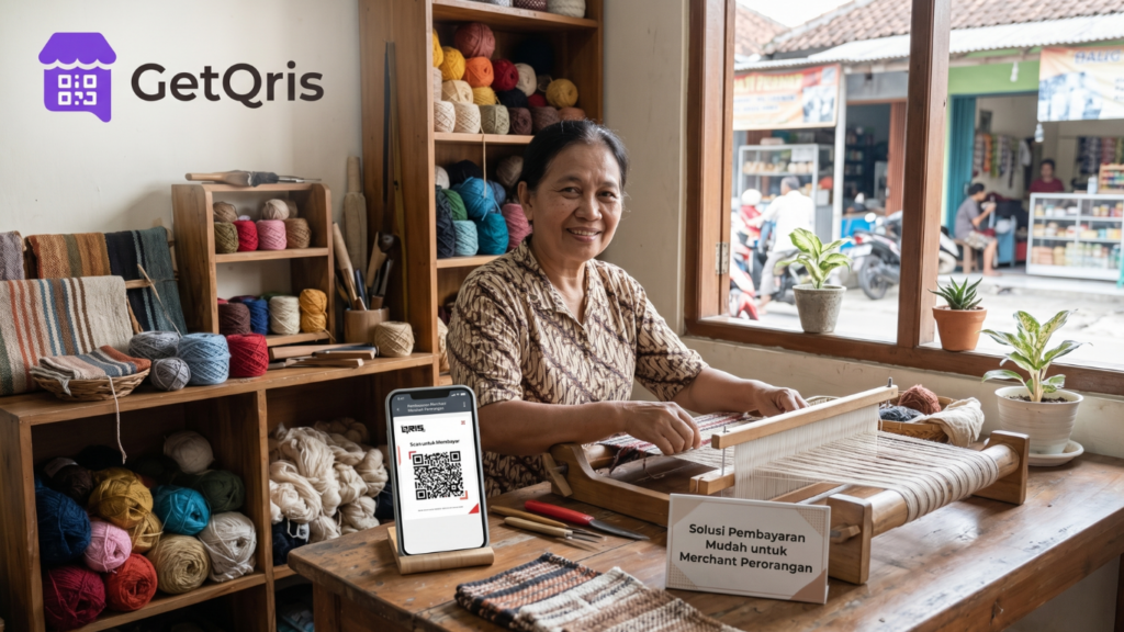 GetQRIS sebagai solusi pembayaran merchant lengkap untuk menerima transaksi QRIS dan e-wallet bagi pelaku bisnis retail.