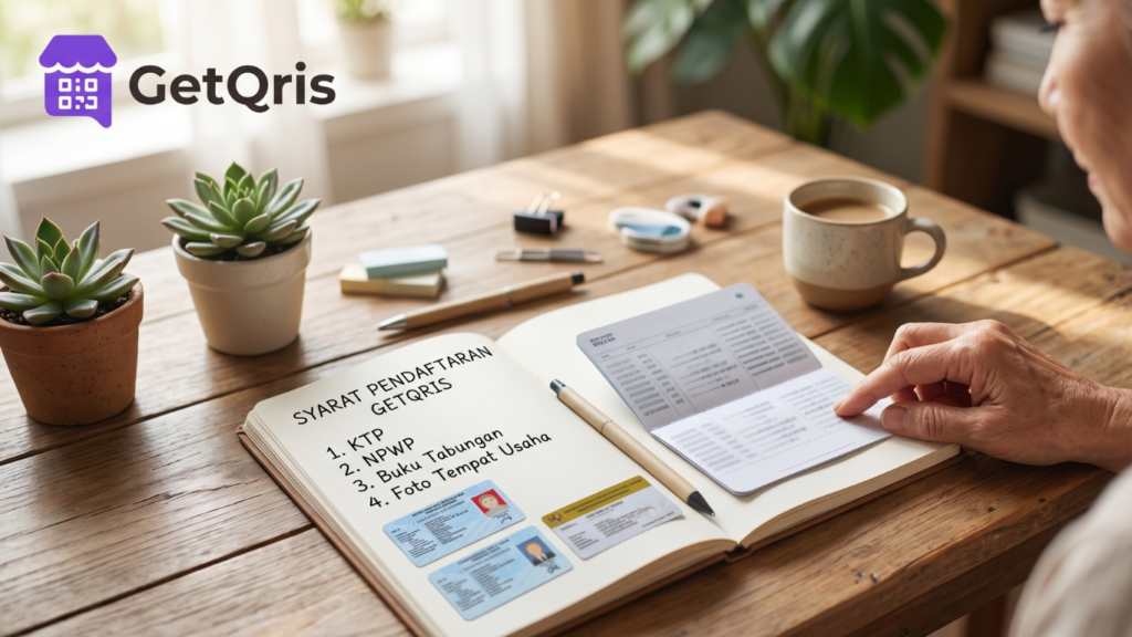 Persiapan kelengkapan dokumen dan syarat daftar GetQRIS untuk kemudahan proses verifikasi akun bisnis UMKM.